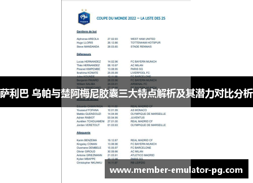 萨利巴 乌帕与楚阿梅尼胶囊三大特点解析及其潜力对比分析